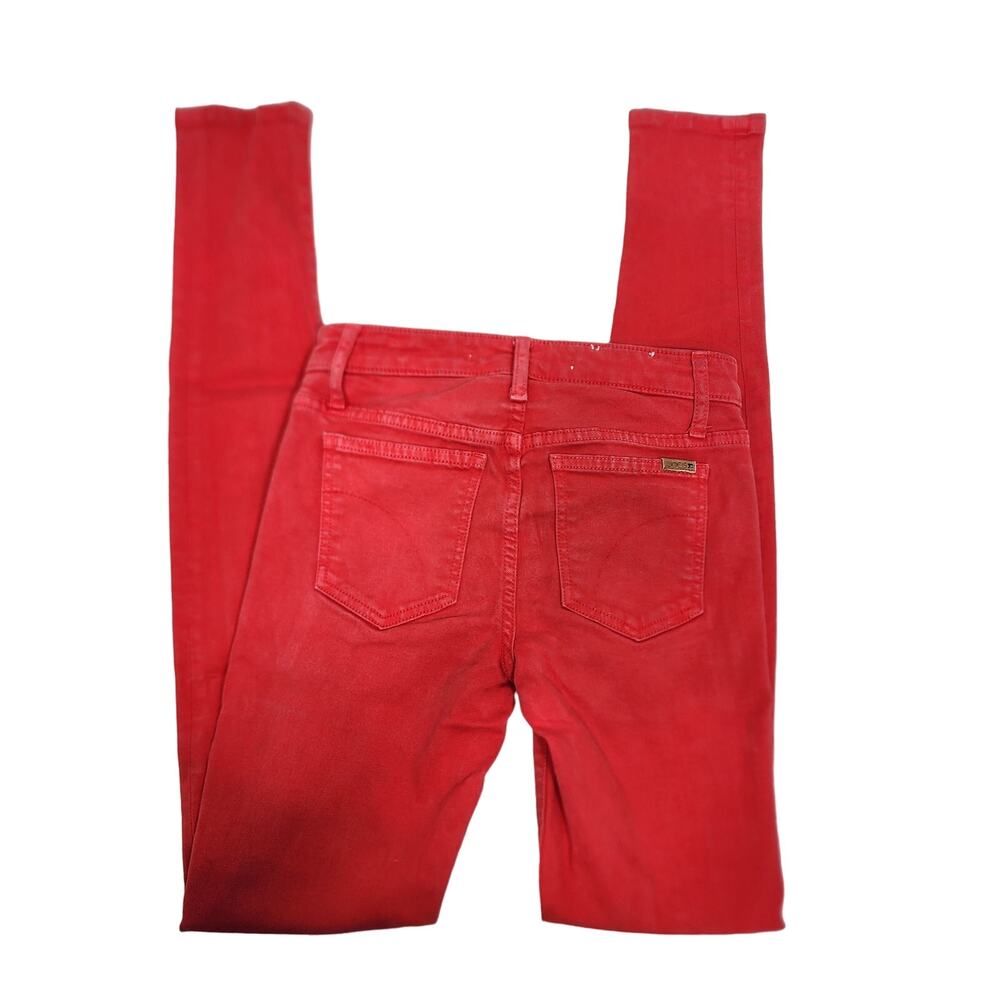 Bright Red Joe's Jeans High Rise Skinny Jeans Size 25